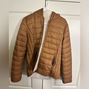 Love Tree Reversible Teddy Bear Puffer Jacket Size Medium